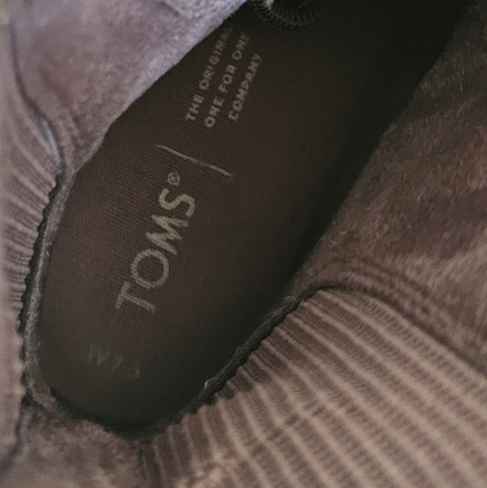 TOMS Frankie Boot Lace-up Sz.7.5 Tan Leather - Picture 12 of 16